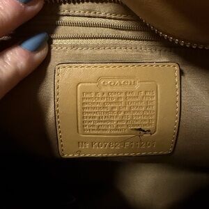 Coach Camel Leather Tote